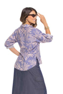 Purple Printed Shirt back