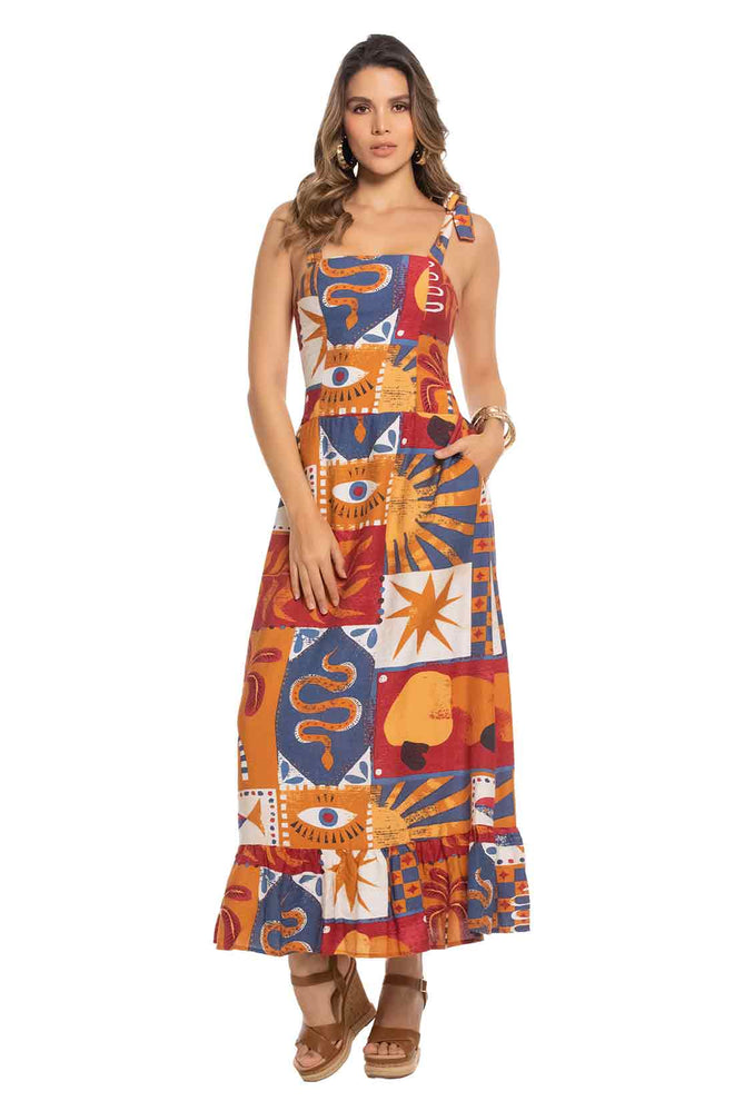 Patchwork Maxi Dress