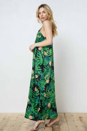 Eloise Black Printed Maxi Dress side