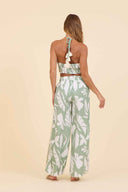 Sage Leaf Crochet Pants Set back