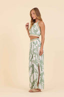 Sage Leaf Crochet Pants Set side