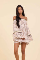Leopard Crochet Mini Dress
