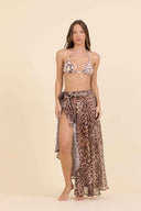 Wild Leopard Coverup Skirt