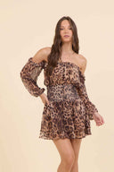 Wild Leopard Mini Dress front
