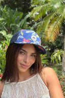 Navy Plumeria Logo Cap