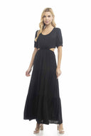 Farrah Black Maxi Dress