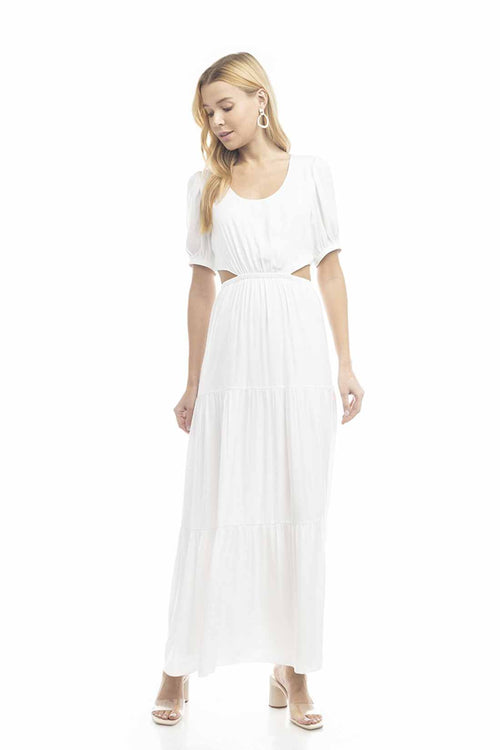 Farrah White Maxi Dress