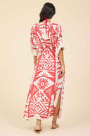 Tribal Oasis Printed Maxi Dress back