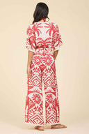 Tribal Oasis Printed Pants Set back