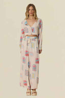 Scenic Summer Printed Pants Set front