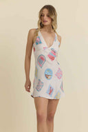 Scenic Summer Printed Mini Dress side