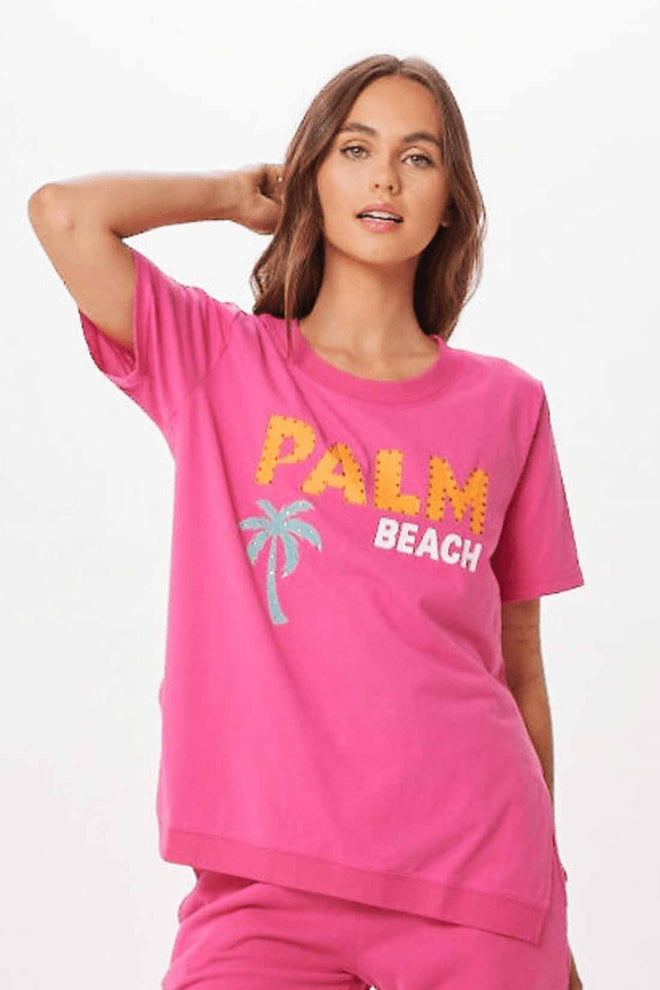 Hot Pink Palm Beach Top