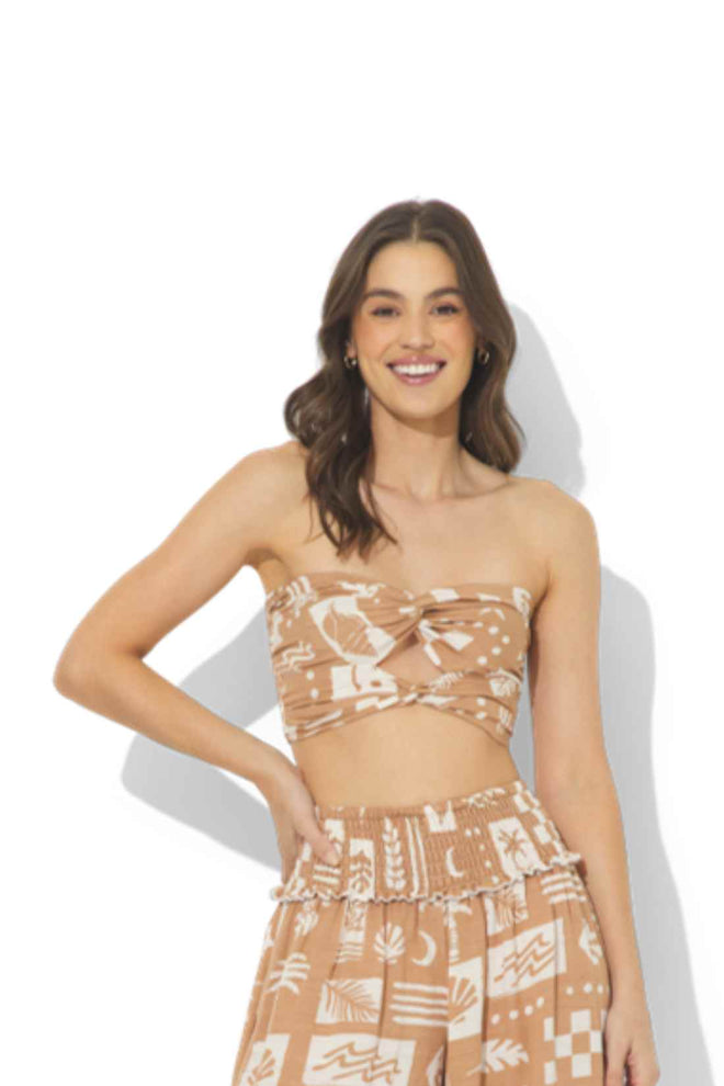 Caramel Ocean Tube Top