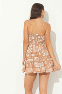 Caramel Ocean Mini Dress back
