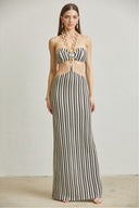 Antonella Black Cutout Maxi Dress