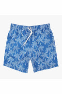 Palmees Blue Palms Printed Swim Trunk