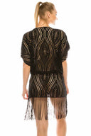 Kelly Black Kimono back