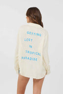 Yellow Yarn Dye Stripe Beach Shirt back