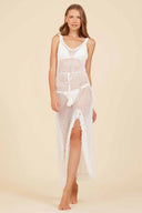 Pamela White Crochet Maxi Dress