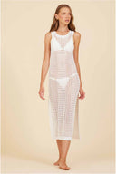 Marcela White Maxi Knit Dress