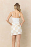 Ivory Crochet Patchwork Skort Set back