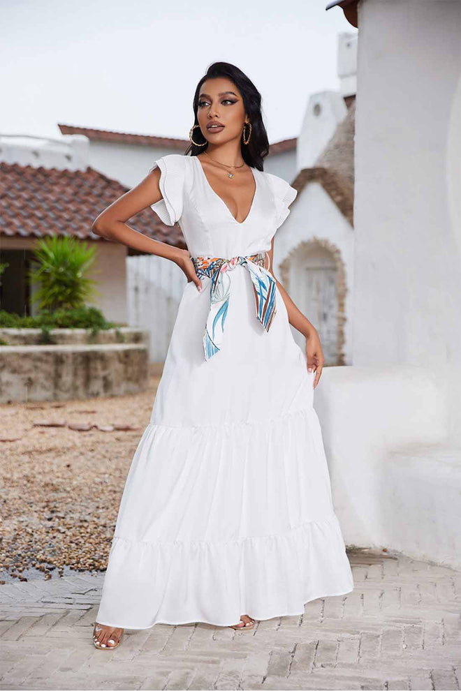 Alana White Maxi Dress