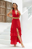 Sally Red Maxi Dress