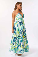 Eve Green Printed Maxi Dress side