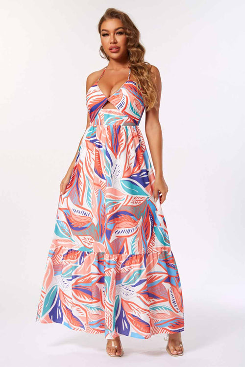 Eve Red Printed Maxi Dress