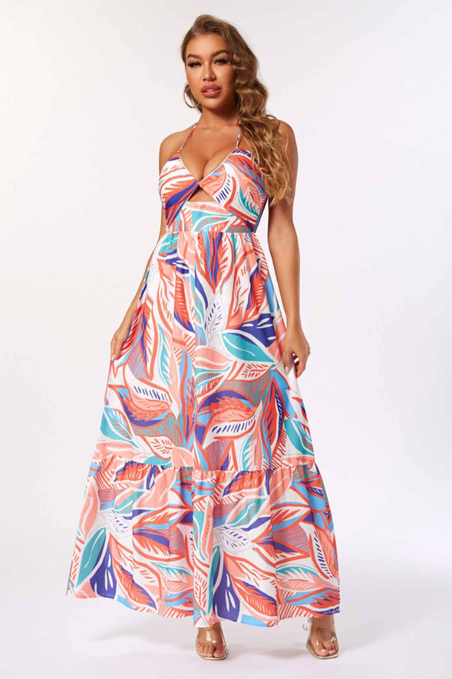 Eve Red Printed Maxi Dress