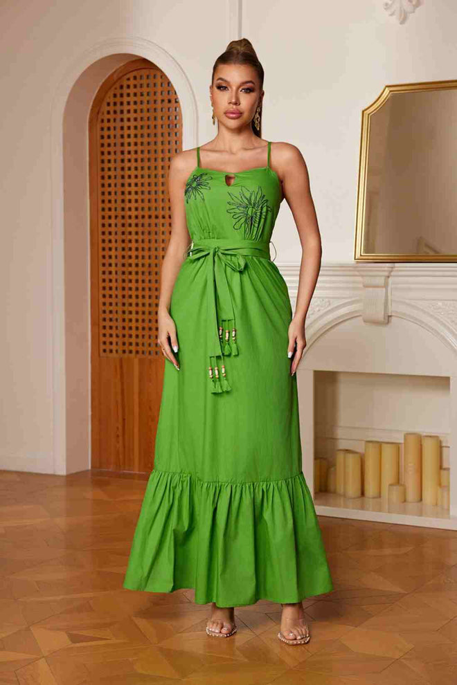 Gloria Green Maxi Dress