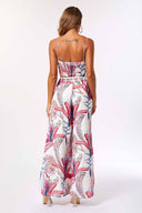 Sofia Red Printed Pants Set back