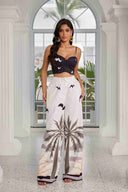 Gemma Black Duo Tone Pants Set