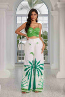 Gemma Green Duo Tone Pants Set