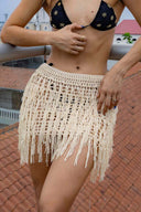 Nude Fringes Skirt