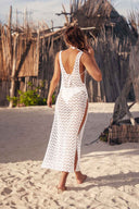 Chamela Eclipse White Maxi Dress back