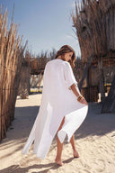 Chamela Alba White Kimono back