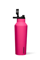 Corkcicle Dragonfruit 32oz Series A Sport Canteen open