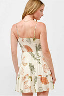 Shell Printed Mini Dress back
