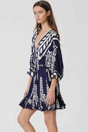 Navy Dolman Mini Dress side