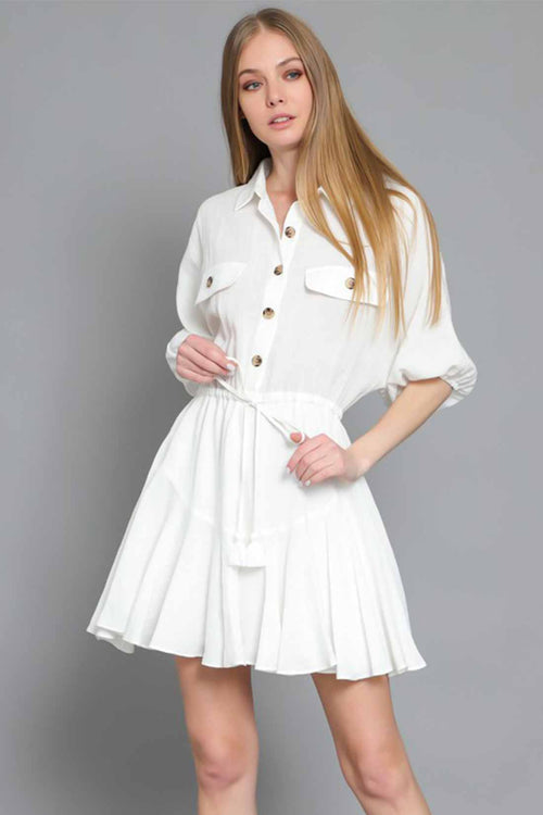 Kira White Mini Dress