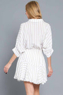 Alma White Mini Dress back