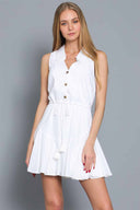 Oriana White Mini Dress