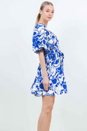 Printed Puff Mini Dress side