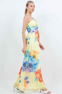 Yellow Pleated Jumpsuit side