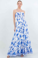 Floral Smocked Maxi Dress