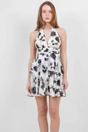 Black Halter Mini Dress