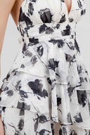 Black Halter Mini Dress details