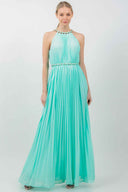 Mint Halter Chain Maxi Dress