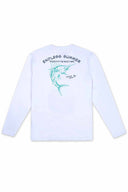 White Fish Long Sleeve Rashguard back